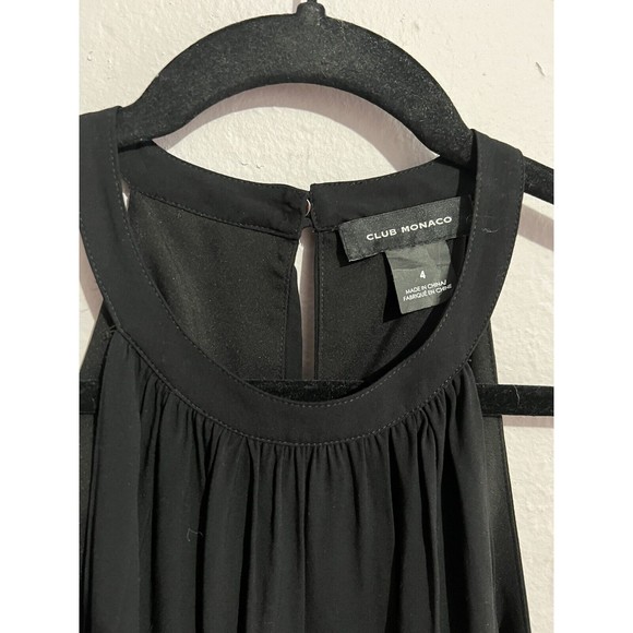 Club Monaco Black Cinched Sleeveless Romper - Picture 7 of 9